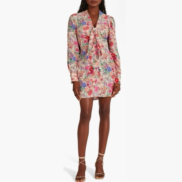 Favorite Daughter The Barely Holding It Together Dress Size 0 Floral New NWT - Picture 1 of 9